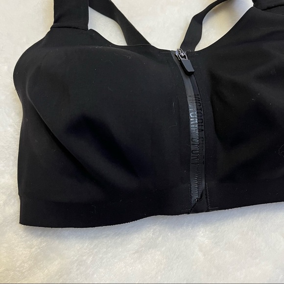 Victoria Sport Solid Black Knockout High Impact Front Close Sports Bra S… - Picture 7 of 10